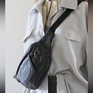 Vintage leather waistpack